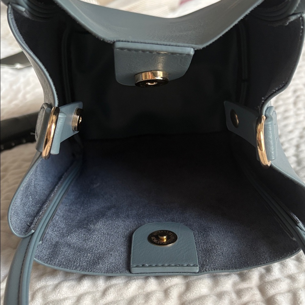 Anthropologie Hollace Mini Tote in Blue Grey - Picture 5 of 8